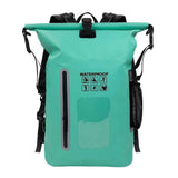 Darrahopens Outdoor Recreation > Camping > Portable Toilets & Showers waterproof backpack, dry-wet separation, outdoor sports backpack, fishing backpack, camping backpack, canyoning backpack, swimming backpack, rafting backpack, waterproof gear, Australia outdoor backpack, hiking backpack water resistant - Cyan - Size 25L