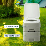 Darrahopens Outdoor Recreation > Camping > Portable Toilets & Showers Weisshorn 20L Portable Camping Toilet Shower Tent Changing Room Outdoor Loo Set