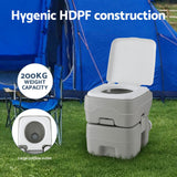 Darrahopens Outdoor Recreation > Camping > Portable Toilets & Showers Weisshorn 20L Portable Camping Toilet Shower Tent Changing Room Outdoor Loo Set