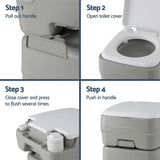 Darrahopens Outdoor Recreation > Camping > Portable Toilets & Showers Weisshorn 20L Portable Camping Toilet Shower Tent Changing Room Outdoor Loo Set