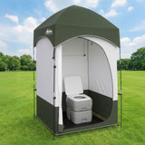 Darrahopens Outdoor Recreation > Camping > Portable Toilets & Showers Weisshorn 20L Portable Camping Toilet Shower Tent Changing Room Outdoor Loo Set