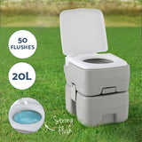 Darrahopens Outdoor Recreation > Camping > Portable Toilets & Showers Weisshorn 20L Portable Camping Toilet Shower Tent Changing Room Outdoor Loo Set