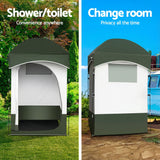 Darrahopens Outdoor Recreation > Camping > Portable Toilets & Showers Weisshorn 22L Portable Camping Toilet Shower Tent Changing Room Outdoor Loo Set