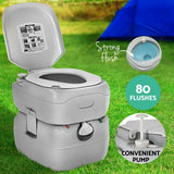Darrahopens Outdoor Recreation > Camping > Portable Toilets & Showers Weisshorn 22L Portable Camping Toilet Shower Tent Changing Room Outdoor Loo Set