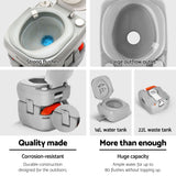 Darrahopens Outdoor Recreation > Camping > Portable Toilets & Showers Weisshorn 22L Portable Camping Toilet Shower Tent Changing Room Outdoor Loo Set