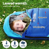 Darrahopens Outdoor Recreation > Camping > Sleeping Bags Weisshorn Sleeping Bag Set of 2 Kids Single 172cm Thermal Camping Hiking