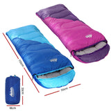 Darrahopens Outdoor Recreation > Camping > Sleeping Bags Weisshorn Sleeping Bag Set of 2 Kids Single 172cm Thermal Camping Hiking