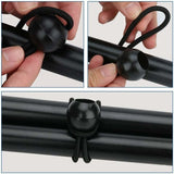 Darrahopens Outdoor Recreation > Camping > Tents 12 pcs Black Tarpaulin Bungees Balls Tarp Bungee Cord For Banner, Tarpaulins, Pavilions, Tents, Tent Bungee Hooks,