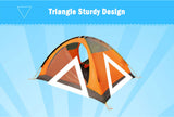 Darrahopens Outdoor Recreation > Camping > Tents 2 Person Portable Outdoor Lightweight Cycling Hiking Backpacking Camping Waterproof Tent - Orange