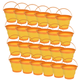 Darrahopens Outdoor Recreation > Camping > Tents 24x 7L Foldable Collapsible Silicone Bucket for Hiking/Camp/Fishing Bulk -Orange In Australia - Darrahopens