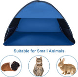 Darrahopens Outdoor Recreation > Camping > Tents Beach Shelter Blue Portable Pop-up Tent Anti-UV Windproof for Small Pets Dogs Cats