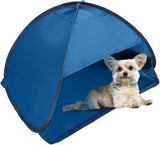 Darrahopens Outdoor Recreation > Camping > Tents Beach Shelter Blue Portable Pop-up Tent Anti-UV Windproof for Small Pets Dogs Cats