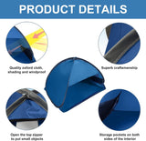 Darrahopens Outdoor Recreation > Camping > Tents Beach Shelter Blue Portable Pop-up Tent Anti-UV Windproof for Small Pets Dogs Cats