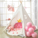 Darrahopens Outdoor Recreation > Camping > Tents Folding Kids Tent Wigwam Teepee Childrens Play House Indoor Outdoor Girls Boys
