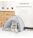 Darrahopens Outdoor Recreation > Camping > Tents Green Premium Portable Pet Tent Bed with Cooling Mat - Breathable Foldable Outdoor Indoor Cat Dog House Shelter for Summer(Size: L)