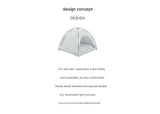 Darrahopens Outdoor Recreation > Camping > Tents Grey Premium Portable Pet Tent Bed with Cooling Mat - Breathable Foldable Outdoor Indoor Cat Dog House Shelter for Summer(Size: S)