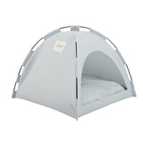 Darrahopens Outdoor Recreation > Camping > Tents Grey Premium Portable Pet Tent Bed with Cooling Mat - Breathable Foldable Outdoor Indoor Cat Dog House Shelter for Summer(Size: S)