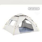 Darrahopens Outdoor Recreation > Camping > Tents Off-white 2 Person Lightweight Camping Tent (200*150*125cm) | UV Protection Silver Coated, Dual Doors & Windows