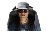 Darrahopens Outdoor Recreation > Camping > Tents Outdoor Wide Brim Sun Hat With 2 Solar Fans Fishing And Beach Hat With Built In Fan -Dark Grey