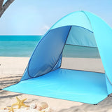 Darrahopens Outdoor Recreation > Camping > Tents Pop Up Beach Tent: 2-3 Person UPF 50+ Sun Shelter with Carry Bag – Quick-Setup Shade for Beach/Camping(L)