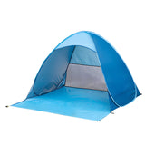 Darrahopens Outdoor Recreation > Camping > Tents Pop Up Beach Tent: 3-4 Person UPF 50+ Sun Shelter with Carry Bag – Quick-Setup Shade for Beach/Camping(XL)