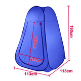 Darrahopens Outdoor Recreation > Camping > Tents Pop Up  Portable Privacy Shower room Tent &20L Outdoor Camping Water Bag Camp Set - blue