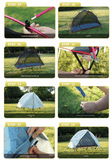Darrahopens Outdoor Recreation > Camping > Tents Single Person Off-Ground Camping Tent Portable Folding Bed Cover with Mosquito Net UV-Resistant Fishing Tent Blue
