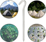 Darrahopens Outdoor Recreation > Camping > Tents Tent peg - 8 cm / 7 inch - Metal aluminum awning peg - Camping peg Tent anchor - Silver