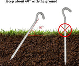 Darrahopens Outdoor Recreation > Camping > Tents Tent peg - 8 cm / 7 inch - Metal aluminum awning peg - Camping peg Tent anchor - Silver