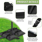 Darrahopens Outdoor Recreation > Camping > Tents Umbrella Base Weights Sand Bags, 2 Pack 45lbs Fillable Weight Bags to Hold Things Down, Black Weighted Base Sandbags for Outdoor Furniture Patio Cantilever Umbrellas Stand (Without Sand)