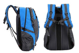 Darrahopens Outdoor Recreation > Camping > Tents Water-resistant Hiking Backpack Travel Camping Nylon Outdoor Bag for Men and Women -Blue