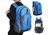Darrahopens Outdoor Recreation > Camping > Tents Water-resistant Hiking Backpack Travel Camping Nylon Outdoor Bag for Men and Women -Blue