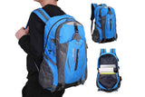Darrahopens Outdoor Recreation > Camping > Tents Water-resistant Hiking Backpack Travel Camping Nylon Outdoor Bag for Men and Women -Blue