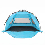 Darrahopens Outdoor Recreation > Camping > Tents Weisshorn Beach Tent 3-4 Person Pop Up Sun Shade UPF 50 Automatic Outdoor Blue In Australia - Darrahopens