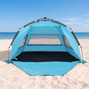 Darrahopens Outdoor Recreation > Camping > Tents Weisshorn Beach Tent 3-4 Person Pop Up Sun Shade UPF 50 Automatic Outdoor Blue In Australia - Darrahopens
