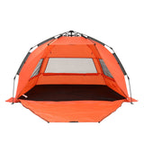 Darrahopens Outdoor Recreation > Camping > Tents Weisshorn Beach Tent 3-4 Person Pop Up Sun Shade UPF 50 Automatic Outdoor Orange In Australia - Darrahopens