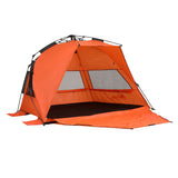 Darrahopens Outdoor Recreation > Camping > Tents Weisshorn Beach Tent 3-4 Person Pop Up Sun Shade UPF 50 Automatic Outdoor Orange In Australia - Darrahopens