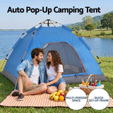 Darrahopens Outdoor Recreation > Camping > Tents Weisshorn Camping Tent Instant Tent Pop up 2 Person Outdoor Hiking Tents Hiking Blue