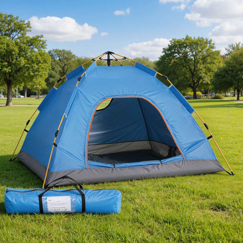 Darrahopens Outdoor Recreation > Camping > Tents Weisshorn Camping Tent Instant Tent Pop up 2 Person Outdoor Hiking Tents Hiking Blue