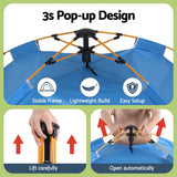 Darrahopens Outdoor Recreation > Camping > Tents Weisshorn Camping Tent Instant Tent Pop up 2 Person Outdoor Hiking Tents Hiking Blue