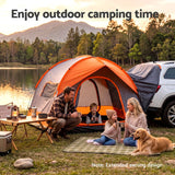 Darrahopens Outdoor Recreation > Camping > Tents Weisshorn Camping Tent SUV Family Camping Car Tent 6-8 Person 250cm Orange In Australia - Darrahopens