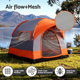 Darrahopens Outdoor Recreation > Camping > Tents Weisshorn Camping Tent SUV Family Camping Car Tent 6-8 Person 250cm Orange In Australia - Darrahopens