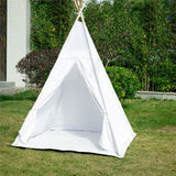 Darrahopens Outdoor Recreation > Camping > Tents Xxl Kids Play Teepee Tent Indoor Boho Tent Foldable Tipi With Window/Pompom/Mat