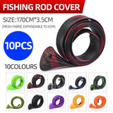 Darrahopens Outdoor Recreation > Fishing > Fishing Tackle 10Pcs 170cm Protective Fishing Rod Cover Sleeve Socks