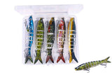 Darrahopens Outdoor Recreation > Fishing > Fishing Tackle 5 Pcs Jointed Fishing Lures Set Wobblers Swimbait Crankbait Hard Bait