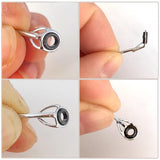 Darrahopens Outdoor Recreation > Fishing > Fishing Tackle 50pcs Fishing Rod Guide Tip Repair Kit Set Rings Guide Replacement Parts Tools
