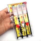 Darrahopens Outdoor Recreation > Fishing > Fishing Tackle 6Pcs Fishing Floats Set Fishing Bobber Hook Kits Straight Column Water Drop Type