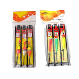 Darrahopens Outdoor Recreation > Fishing > Fishing Tackle 6Pcs Fishing Floats Set Fishing Bobber Hook Kits Straight Column Water Drop Type