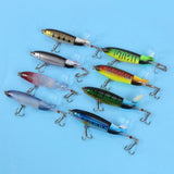 Darrahopens Outdoor Recreation > Fishing > Fishing Tackle 8pcs Whopper Plopper 11cm 15g Floating Popper Fishing Lure Artificial Hard Bait Wobbler Rotating Ta