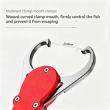 Darrahopens Outdoor Recreation > Fishing > Fishing Tackle Aluminum Alloy Fish Control & Weighing Tool – Curved Jaw Anti-slip Lock, 18KG Instant Reading Scale(BLUE)